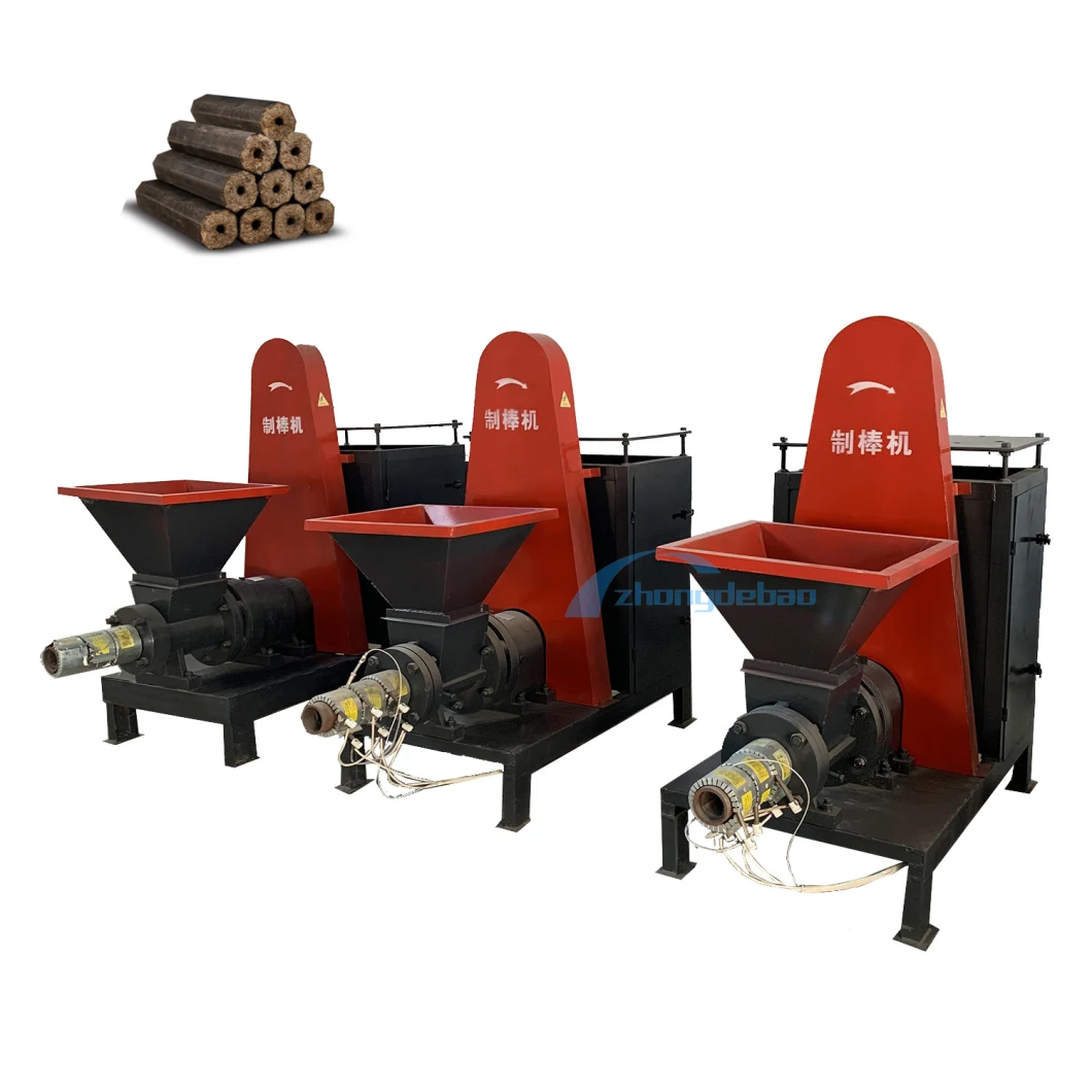 Agricultural Wood Waste Sawdust Rice Husk Straw Biomass Briquette Shisha Charcoal Making Machine Price for Sale